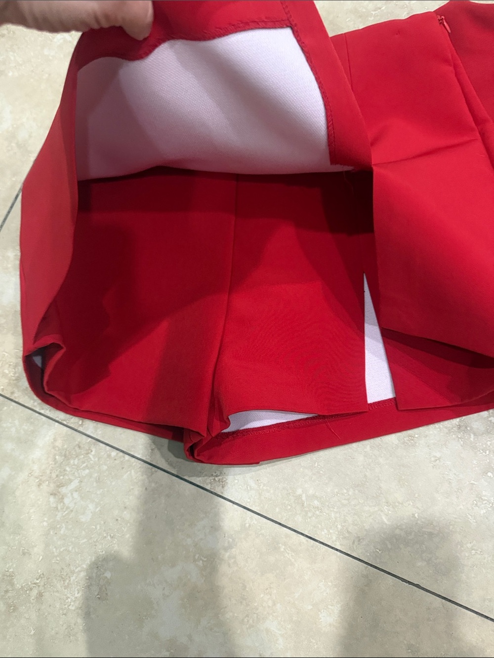 Zara Red Crop Top & Matching Skort Set - Picture 4 of 5